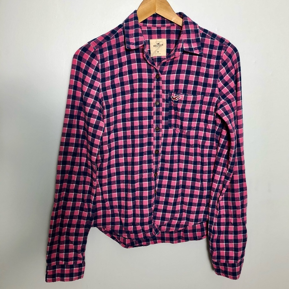 Hollister Button Up Plaid Flannel Long sleeve M